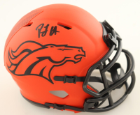 RJ Harvey Signed Broncos Rave Alternate Speed Mini Helmet (JSA) at PristineAuction.com