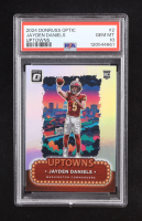 Jayden Daniels 2024 Donruss Optic Uptowns #2 RC (PSA 10) at PristineAuction.com