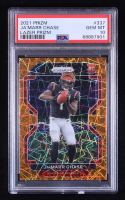 Ja'Marr Chase 2021 Panini Prizm Prizms Orange Lazer #337 RC (PSA 10) at PristineAuction.com