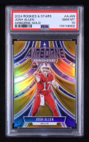 Josh Allen 2024 Rookies and Stars Airborne Gold #4 #09/10 (PSA 10) at PristineAuction.com