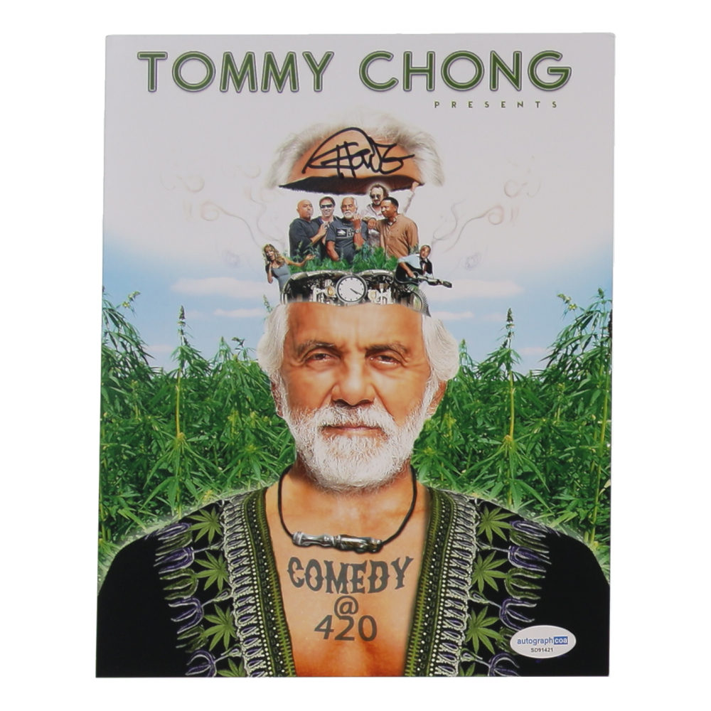 Tommy Chong Signed "Comedy @ 420" 8x10 Photo (AutographCOA) at PristineAuction.com