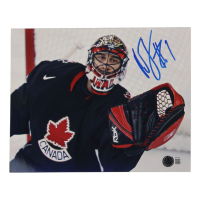 Roberto Luongo Signed Team Canada 8x10 Photo (Beckett) at PristineAuction.com