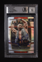 "Stone Cold" Steve Austin Signed 2022 Select WWE Prizms Silver #55 (BGS | Auto 10) at PristineAuction.com