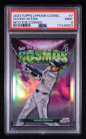 Shohei Ohtani 2024 Topps Cosmic Chrome Into the Cosmos #ITC7 (PSA 9) at PristineAuction.com