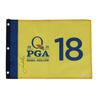 Jordan Spieth Signed 2025 Quail Hollow Pin Flag (JSA) at PristineAuction.com