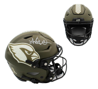 Kurt Warner Signed Cardinals Full-Size Authentic On-Field Salute to Service Alternate Speedflex Helmet (Beckett) at PristineAuction.com