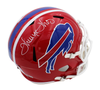 Thurman Thomas Signed Bills Full-Size Throwback Alternate Speed Helmet (Beckett) at PristineAuction.com
