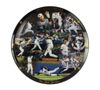 Yankees "100th Anniversary" The Dansbury Mint Plate Signed By (6) with Derek Jeter, Don Mattingly, Paul O'Neill, Mariano Rivera (JSA) at PristineAuction.com