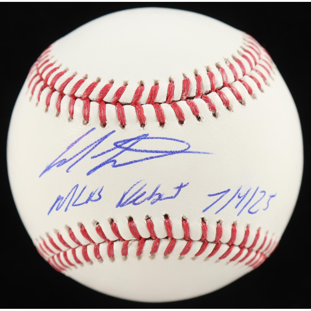 Colson Montgomery Signed OML Baseball Inscribed "MLB Debut 7/4/25" (Beckett) at PristineAuction.com