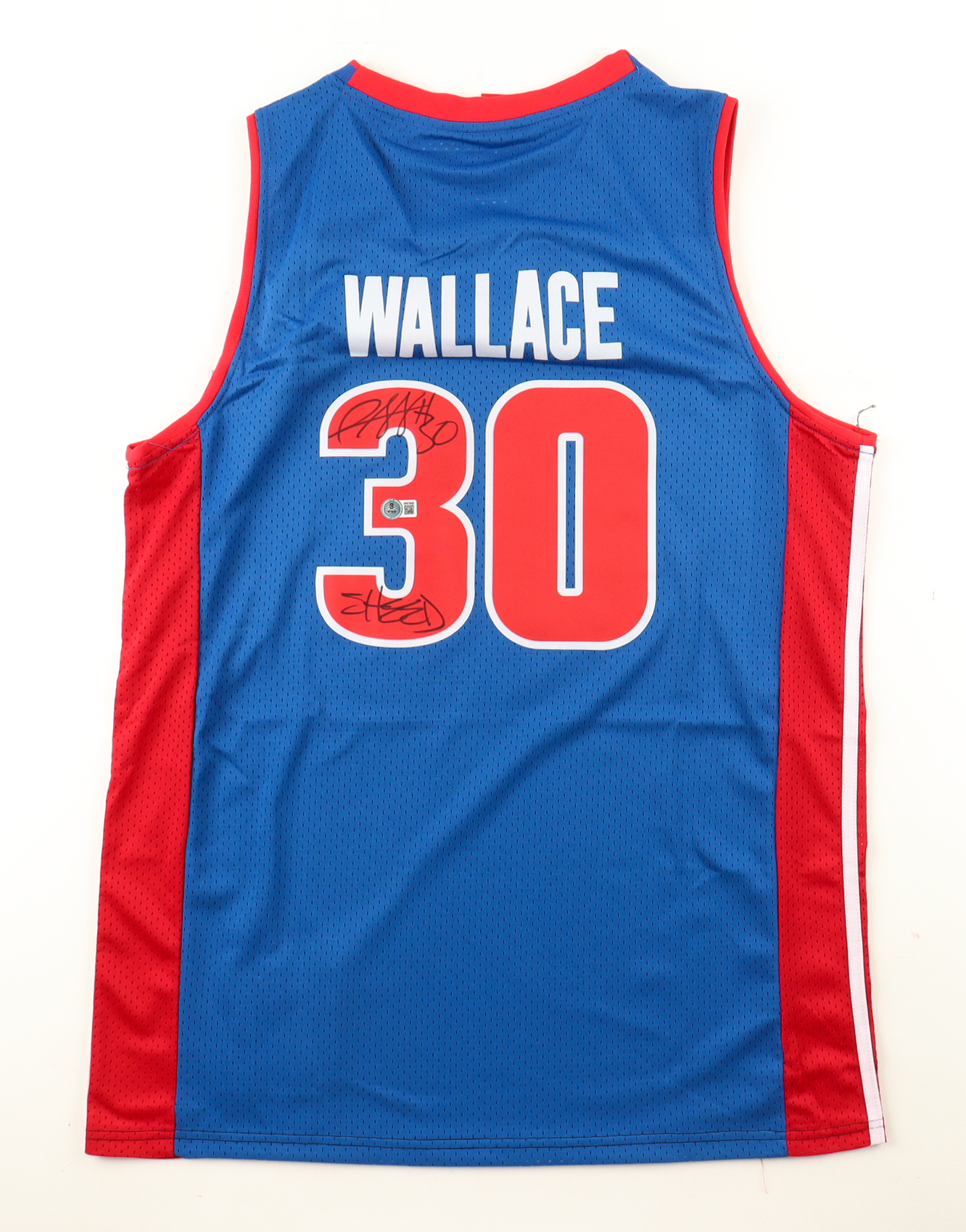 Rasheed Wallace Signed Pistons Mitchell & Ness Authentic Jersey Inscribed "SHEED" (Beckett) at PristineAuction.com Rasheed Wallace Signed Pistons Mitchell & Ness Authentic Jersey Inscribed "SHEED" (Beckett) at PristineAuction.com