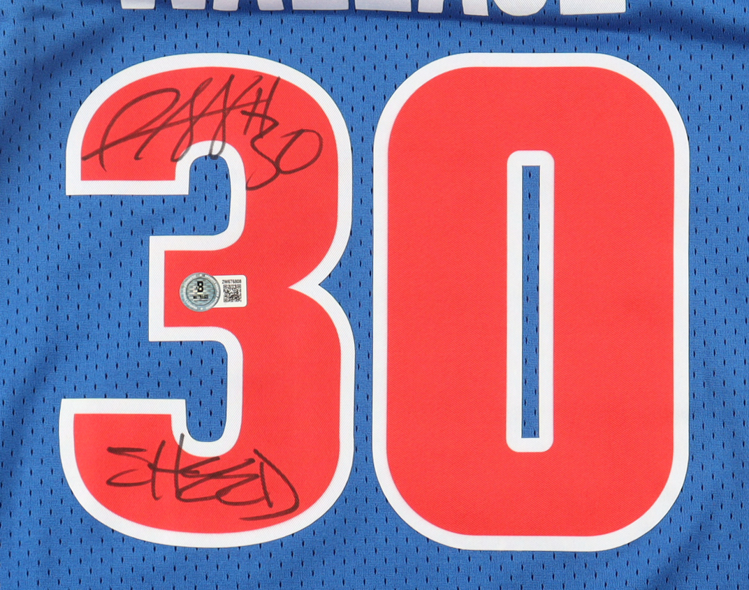 Rasheed Wallace Signed Pistons Mitchell & Ness Authentic Jersey Inscribed "SHEED" (Beckett) at PristineAuction.com Rasheed Wallace Signed Pistons Mitchell & Ness Authentic Jersey Inscribed "SHEED" (Beckett) at PristineAuction.com