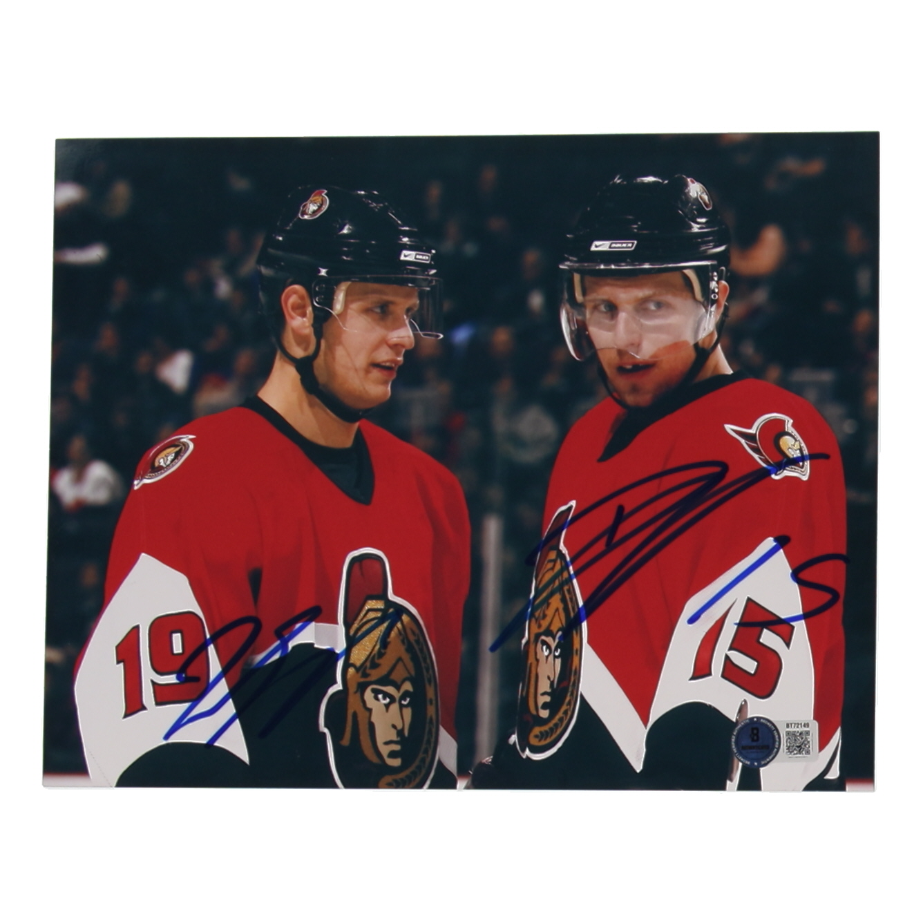 Jason Speeza & Dany Heatley Signed Senators 8x10 Photo (Beckett) at PristineAuction.com Jason Speeza & Dany Heatley Signed Senators 8x10 Photo (Beckett) at PristineAuction.com