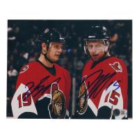 Jason Spezza & Dany Heatley Signed Senators 8x10 Photo (Beckett) at PristineAuction.com