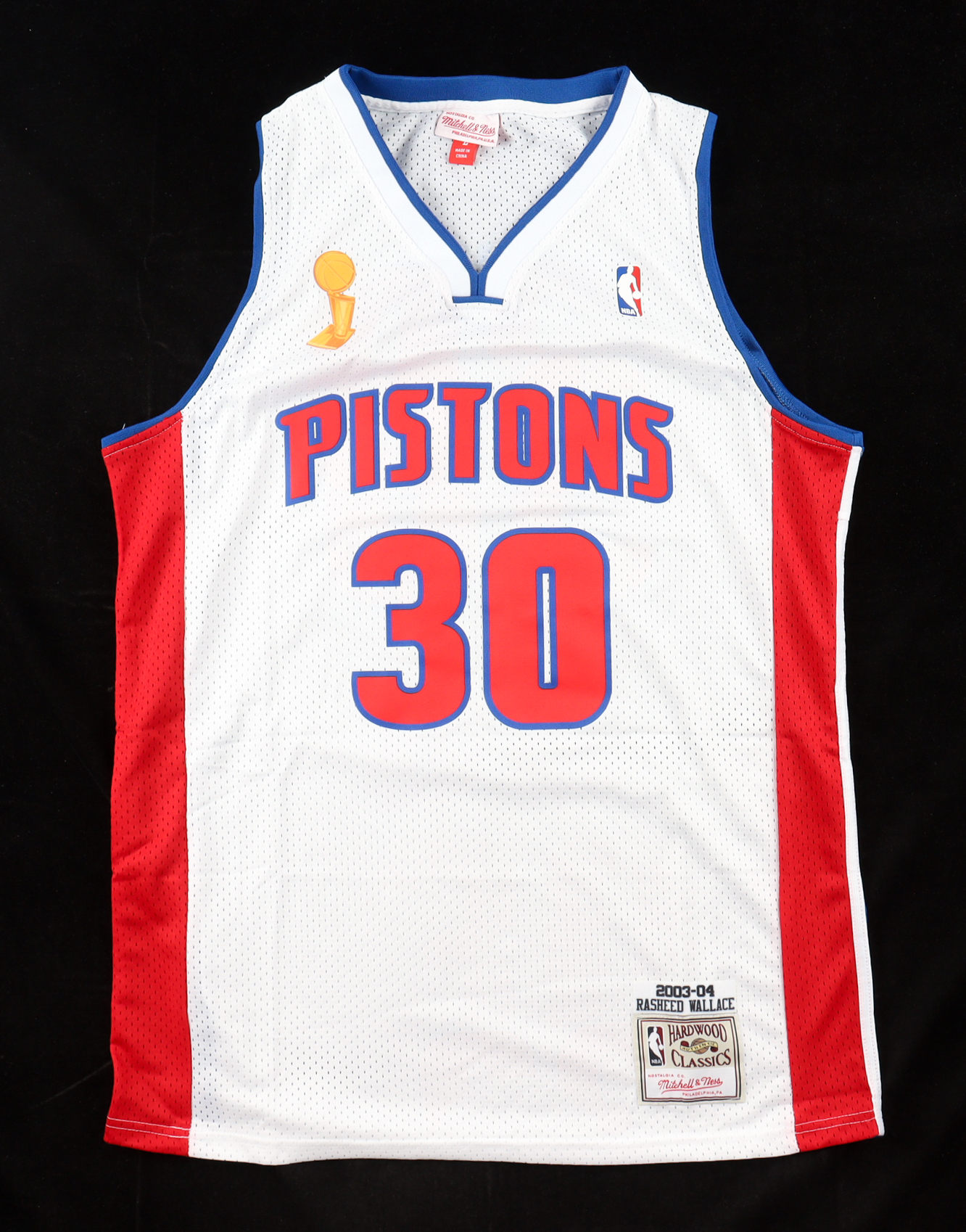 Rasheed Wallace Signed Pistons Mitchell & Ness Authentic Jersey Inscribed "SHEED" (Beckett) at PristineAuction.com Rasheed Wallace Signed Pistons Mitchell & Ness Authentic Jersey Inscribed "SHEED" (Beckett) at PristineAuction.com