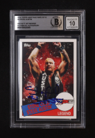 "Stone Cold" Steve Austin Signed 2015 Topps Heritage WWE 2K16 #8 (BGS | Auto 10) at PristineAuction.com