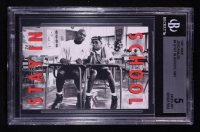 Michael Jordan / Spike Lee 1991 Nike Stay in School #4 (Beckett 5) at PristineAuction.com