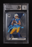 Justin Herbert Signed 2020 Panini Mosaic #204 RC (BGS | Auto 10) at PristineAuction.com