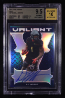 D.J. Moore 2018 Leaf Valiant Navy #BADJM RC #24/25 (BGS 9.5 | Autograph Graded 10) at PristineAuction.com