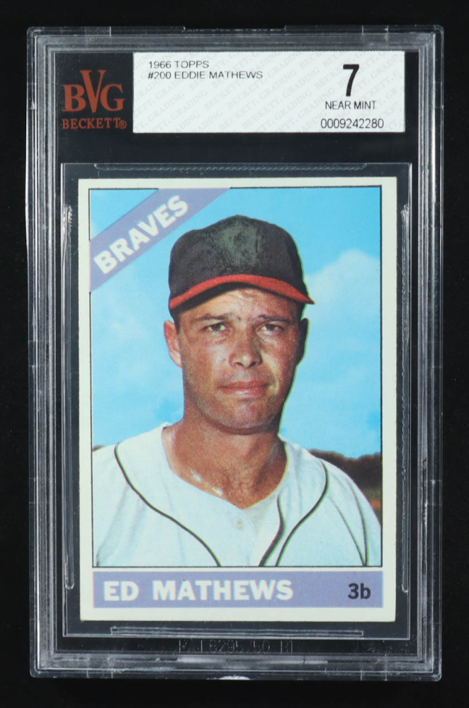 Eddie Mathews 1966 Topps #200 (BVG 7)