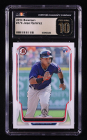 Jose Ramirez 2014 Bowman #176 RC (CGC 10 | Pristine Black Label) at PristineAuction.com