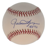 Rollie Fingers Signed OML Baseball Inscribed "HOF 92" (Beckett) at PristineAuction.com