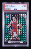 Cade Cunningham 2021-22 Panini Mosaic Mosaic Green #260 NP RC (PSA 10) at PristineAuction.com