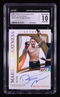 Dustin Poirier 2021 Immaculate Collection UFC Marks of Greatness #39 #41/99 (CGC 10 | Autograph Graded 10) at PristineAuction.com