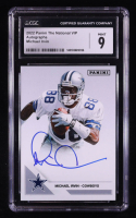 Michael Irvin 2022 Panini The National VIP Autographs Blue #NNO (CGC 9) at PristineAuction.com