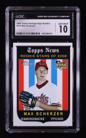 Max Scherzer 2008 Topps Heritage #519 RC (CGC 10) at PristineAuction.com