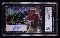 Keon Coleman 2023 Leaf Pro Set Metal Campus VIP Autographs Mojo Silver #VIP-KC1 RC #6/20 (CGC 10 | Autograph Graded 9) at PristineAuction.com