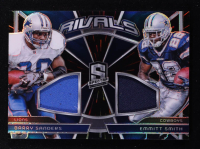 Barry Sanders / Emmitt Smith 2024 Panini Spectra Rivals Materials Hyper #5 #18/75 at PristineAuction.com