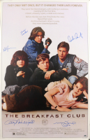 "The Breakfast Club" 27x40 Movie Poster Cast-Signed By (5) with Emilio Estevez, Molly Ringwald, Judd Nelson, & Anthony Michael Hall (Schwartz) at PristineAuction.com
