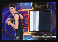 Zach Edey 2024-25 Select Jumbo Rookie Swatches Blue Prizms #11 #23/75 RC at PristineAuction.com