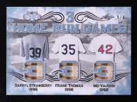 Darryl Strawberry / Frank Thomas / Mo Vaughn 2021 Leaf Lumber 3 Home Run Games Platinum #3HRG20 #5/6 at PristineAuction.com