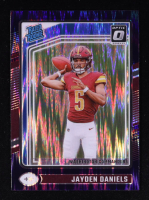 Jayden Daniels 2024 Donruss Optic Purple Shock #248 RR RC at PristineAuction.com