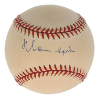 Warren Spahn Signed OML Baseball (Beckett) at PristineAuction.com