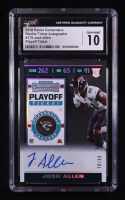 Josh Allen 2019 Panini Contenders Playoff Ticket #179A AU RC #78/99 (CGC 10) at PristineAuction.com