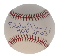 Eddie Murray Signed OML Baseball Inscribed "HOF 2003" (JSA) at PristineAuction.com