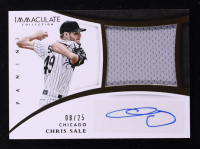 Chris Sale 2015 Immaculate Collection Immaculate Autograph Jumbo Materials #12 #08/25 at PristineAuction.com