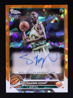 Shawn Kemp 2023-24 Topps Chrome Sapphire Autographs Orange Refractors #CGSK #25/25 at PristineAuction.com