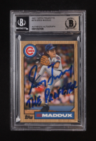 Greg Maddux Signed 2021 Topps Project70 #278 Blue The Great "The Professor" (BGS) at PristineAuction.com