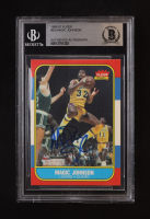 Magic Johnson Signed 1986-87 Fleer #53 (BGS) at PristineAuction.com