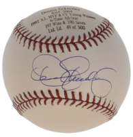 Dennis Eckersley Signed LE Career Stat OML Baseball (MLB) at PristineAuction.com