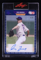 Greg Maddux 2021 Leaf Pro Set Sports Autographs Navy Blue #PSAGM1 #5/5 at PristineAuction.com