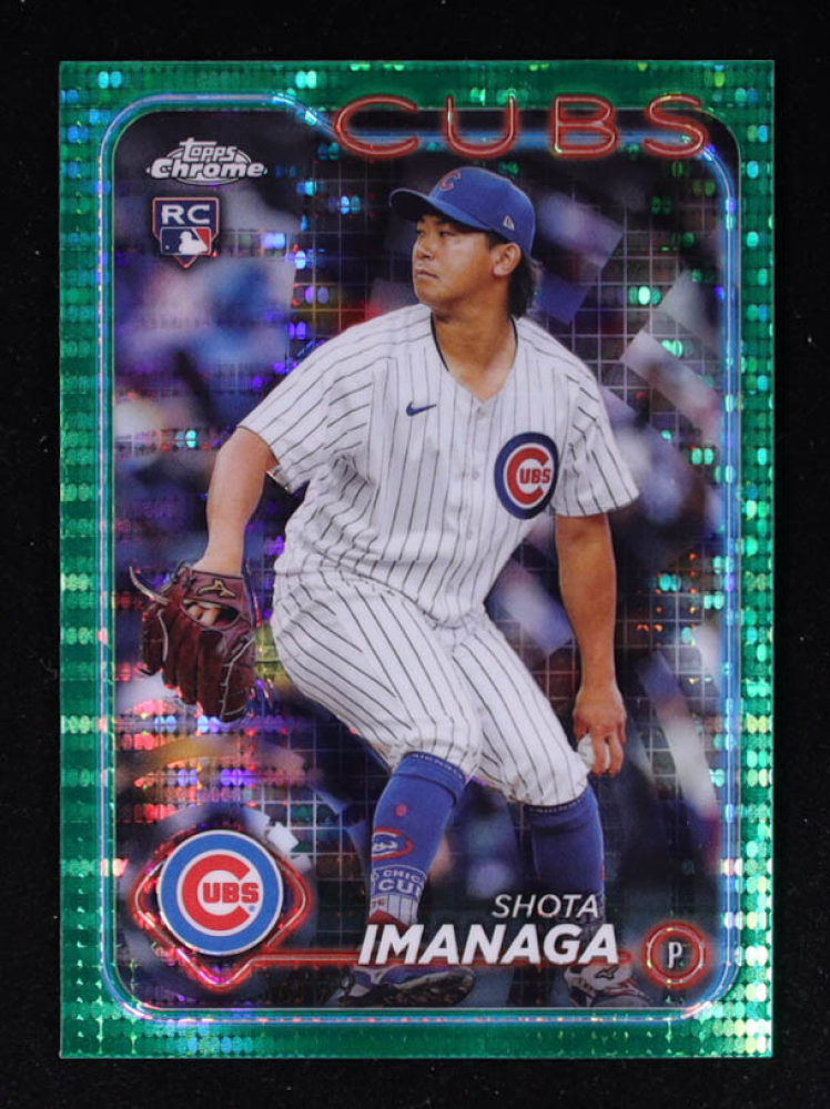 Shota Imanaga 2024 Topps Chrome Green Sonar Refractors #121 #36/99 RC