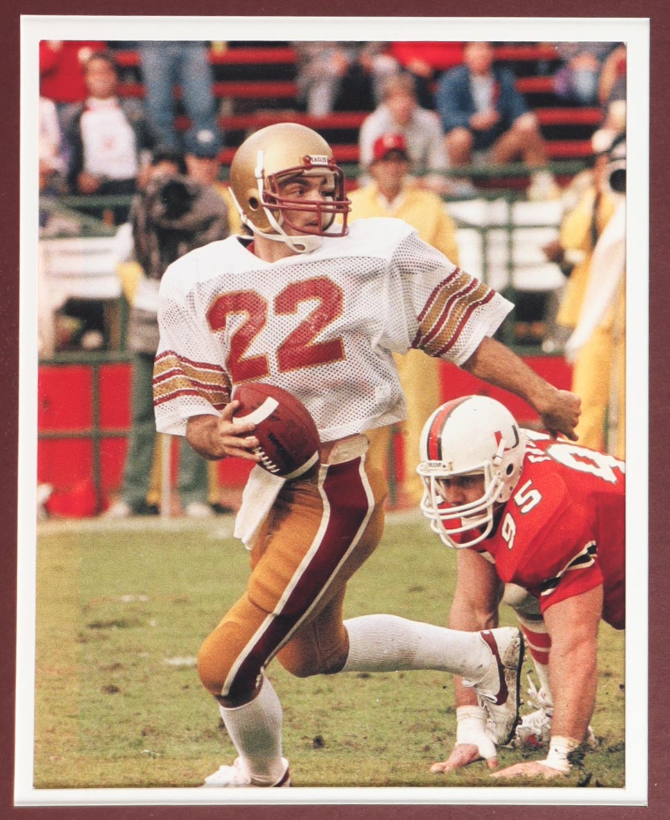 Doug Flutie Signed Custom Framed Jersey Display with (2) Photos (Beckett) at PristineAuction.com Doug Flutie Signed Custom Framed Jersey Display with (2) Photos (Beckett) at PristineAuction.com