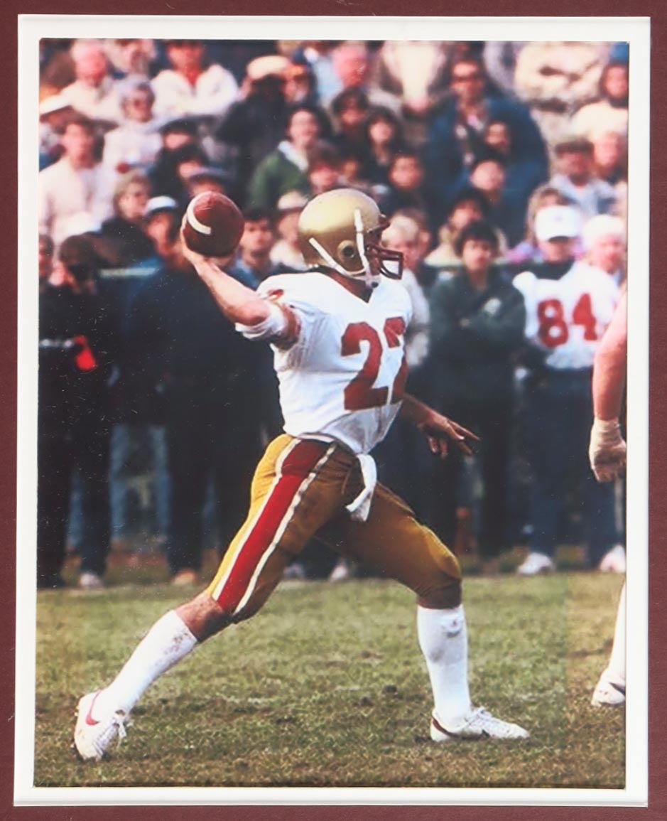 Doug Flutie Signed Custom Framed Jersey Display with (2) Photos (Beckett) at PristineAuction.com Doug Flutie Signed Custom Framed Jersey Display with (2) Photos (Beckett) at PristineAuction.com