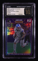Jahmyr Gibbs 2023 Leaf Web Exclusives Pro Set Purple #PSG99 RC #14/15 (CGC 10 | Pristine Black Label) at PristineAuction.com