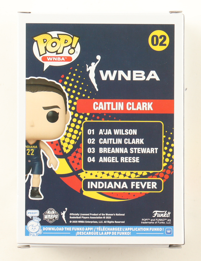 Caitlin Clark Signed Indiana Fever #02 Funko Pop! Vinyl Figure (PSA) at PristineAuction.com Caitlin Clark Signed Indiana Fever #02 Funko Pop! Vinyl Figure (PSA) at PristineAuction.com