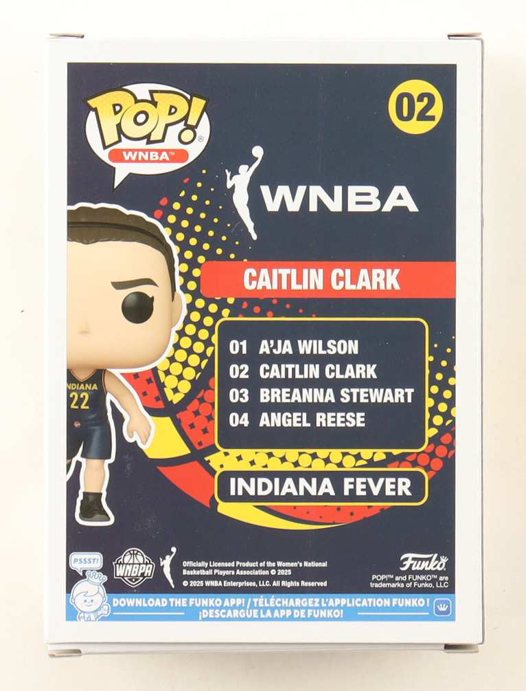 Caitlin Clark Signed Indiana Fever #02 Funko Pop! Vinyl Figure (PSA) at PristineAuction.com Caitlin Clark Signed Indiana Fever #02 Funko Pop! Vinyl Figure (PSA) at PristineAuction.com